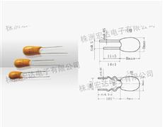 CA42型树脂包封固体电解质钽电容器